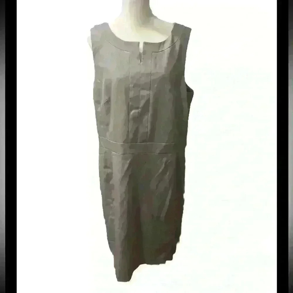 AK Anne Klein Gray Formal Dress Business Professional